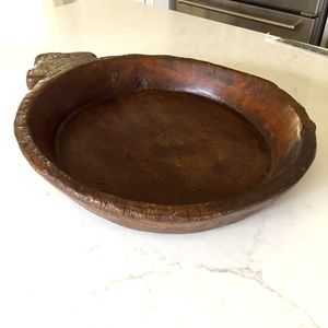 Wooden display bowl